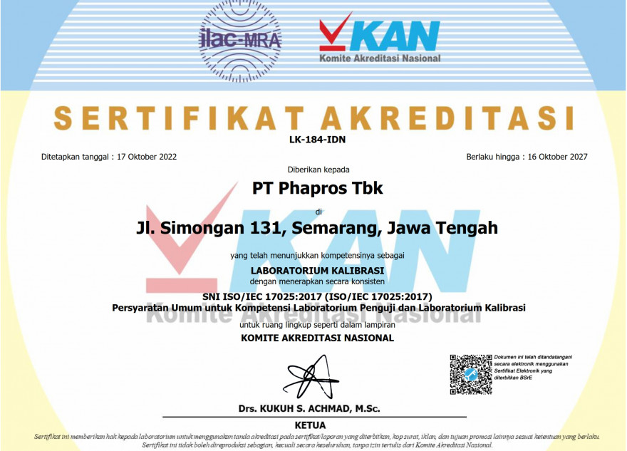 ISO 17025 Laboratorium Kalibrasi